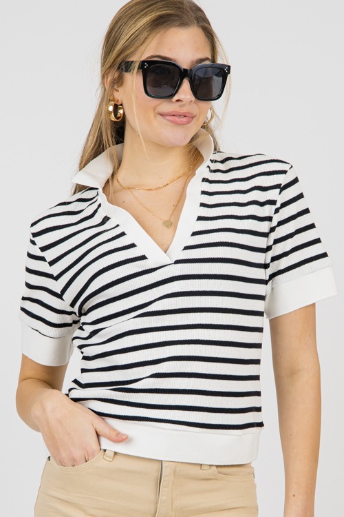 Stripe Knit Top, White Black - 0207-88.jpg