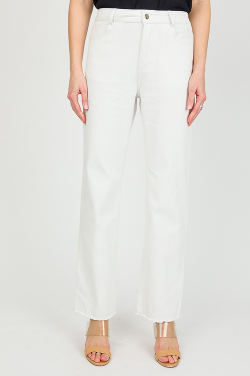 Metallic Jeans, White