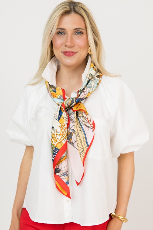 Bubble Sleeve Poplin Shirt, Off - 0209-106h.jpg