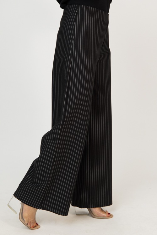 Pinstripe Stretch Pant, Black - 0209-126p.jpg