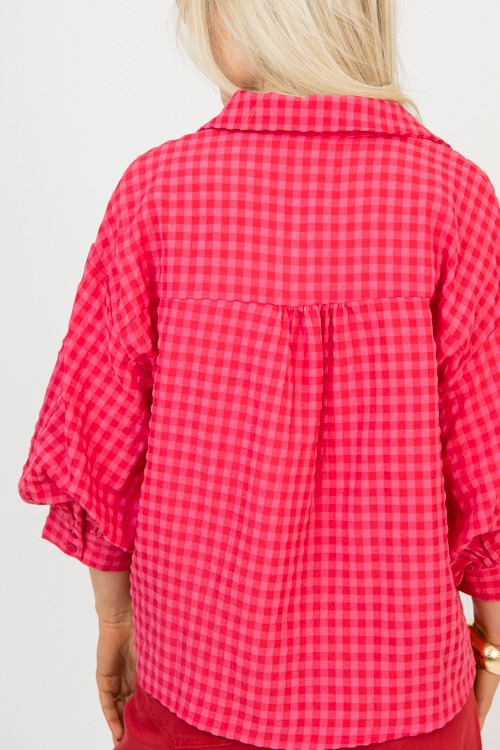 Gingham Button Down, Red/Pink - 0209-45.jpg