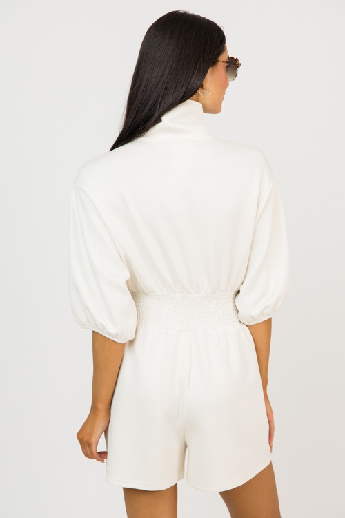 Zip Front Modal Romper, Ecru - 0209-64.jpg