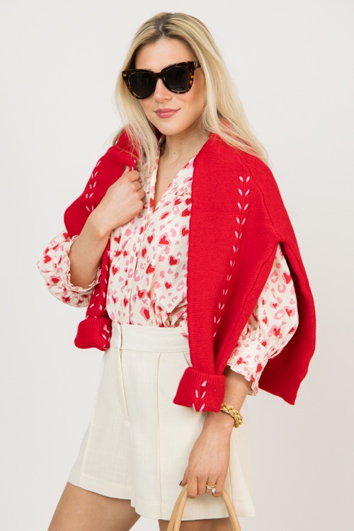 Heart Patterned Blouse, Pink - 0209-66p.jpg