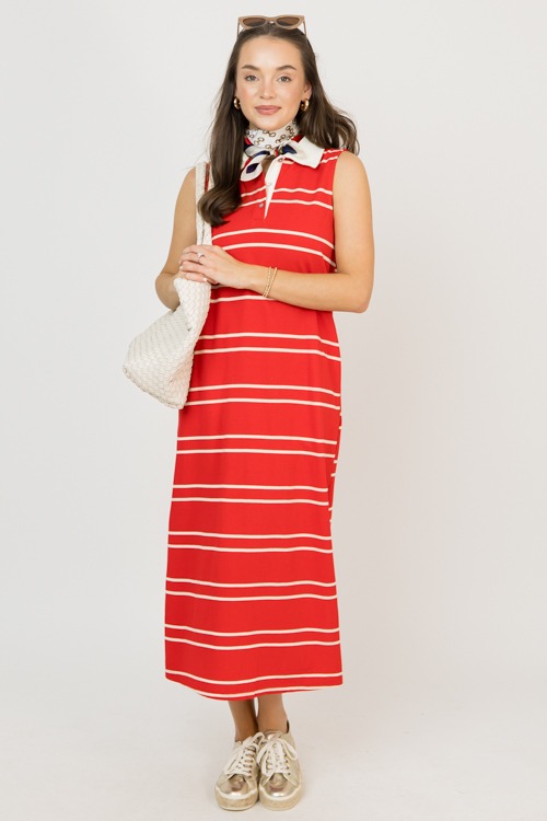 On Collar Sleeveless Midi, Red - 0209-73p.jpg