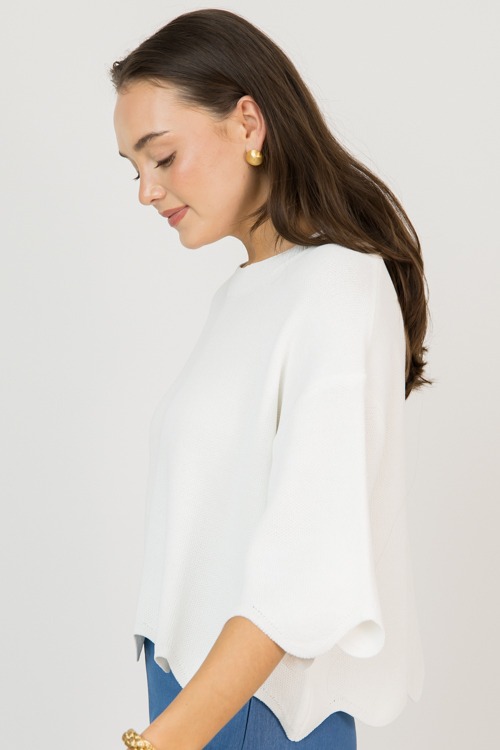 Scallop Hem Knit Sweater, Cream - 0209-82h.jpg