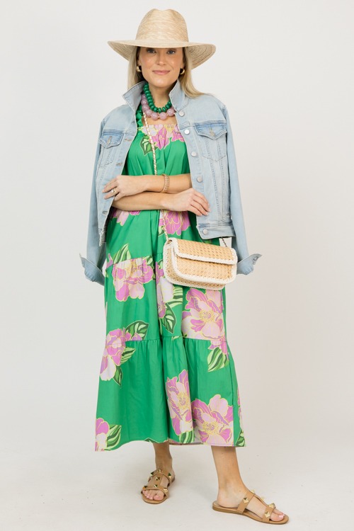 Solid Rondelle Necklace, Green - 0210-100.jpg