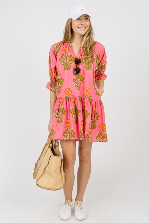 Brecklyn Floral Dress, Pink - 0210-18p.jpg