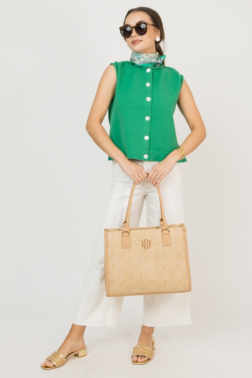 Button Up Sweater Vest, Green - 0210-30.jpg