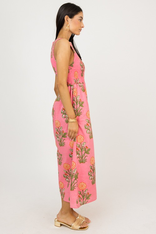 Smocked Floral Midi, Pink - 0210-92.jpg