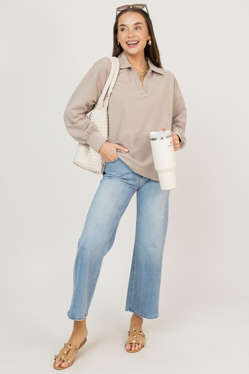 CAmille Collared Tee, Taupe - 0211-115.jpg