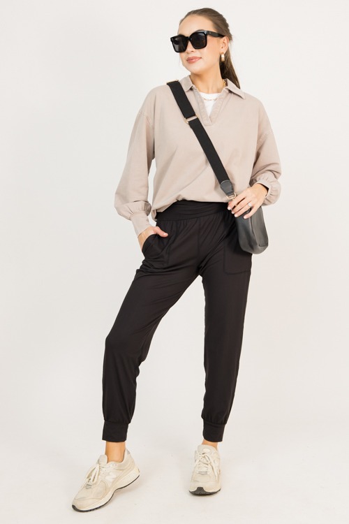 CAmille Collared Tee, Taupe - 0211-122.jpg