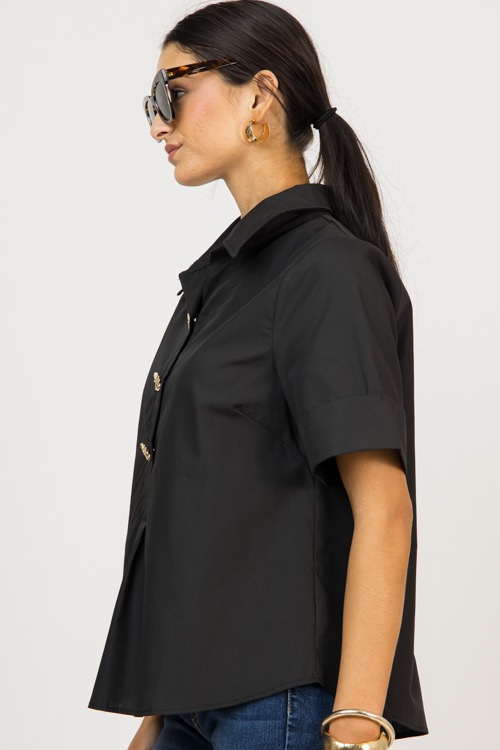 SS Collared Button Top, Black - 0211-150.jpg