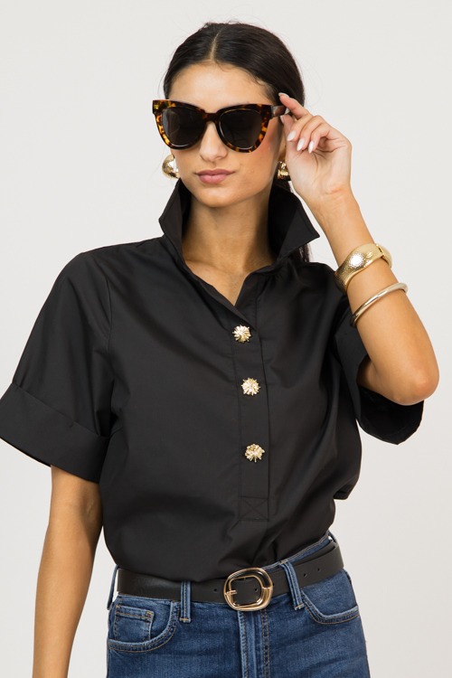 SS Collared Button Top, Black - 0211-154.jpg