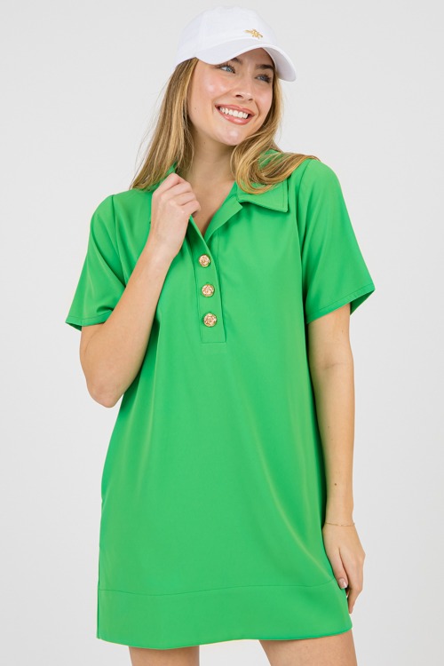 Caroline Dress, Kelly Green