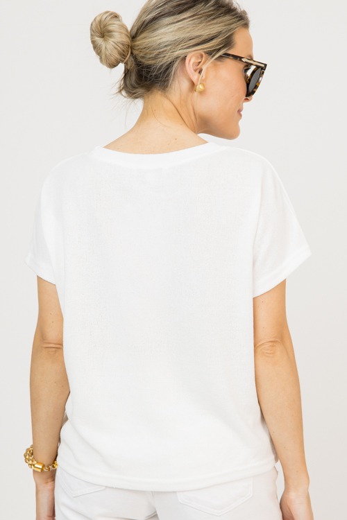 Round Neck Knit Top, Off White - 0211-62.jpg