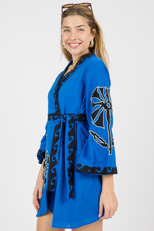 Embroidery Wrap Dress, Blue - 0211-67h.jpg