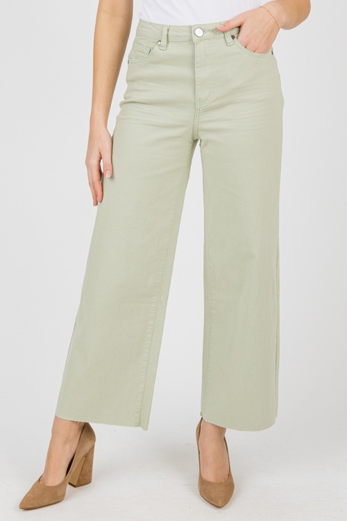 Raw Hem Wide Leg Pants,Mint Sag - 0212-104p.jpg