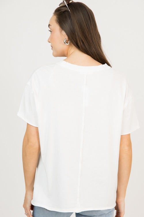 Oversized V-Neck Tee, White - 0212-142.jpg