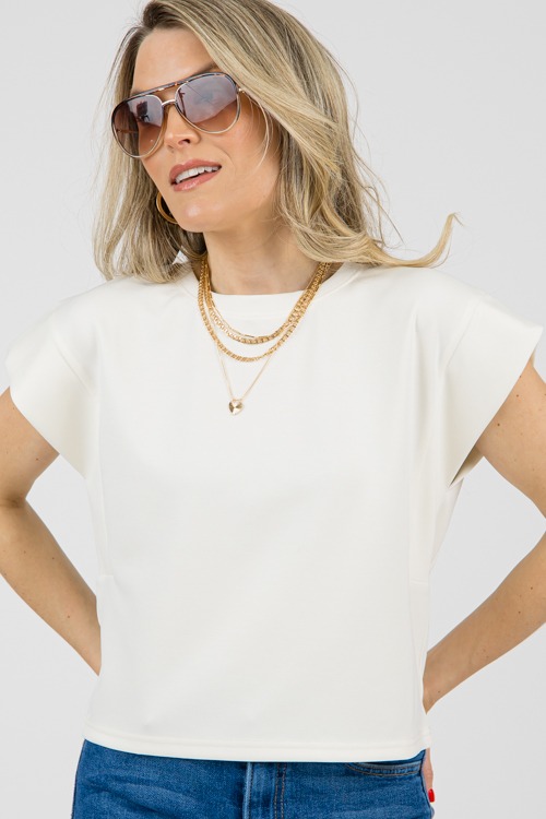 Ultra Soft Spacer Top, Ivory