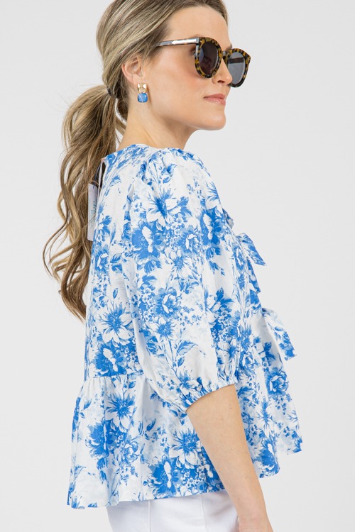 Blue Floral Tie Top - 0212-5.jpg