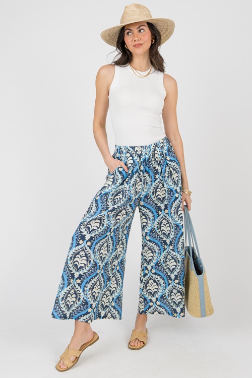 Printed Palazzo Pants, Navy - 0212-75.jpg