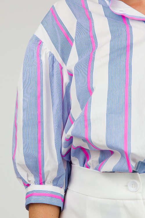 Hayden Pinstripe Shirt, Dk. Blue - 0213-105h.jpg