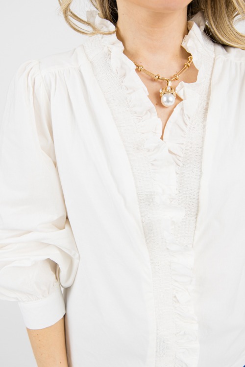 Sweetly Smocked Blouse, Off Whi - 0213-106.jpg