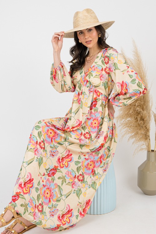 Phyllis Floral Maxi