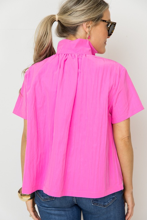 Metallic Collared Blouse, Pink - 0213-266.jpg