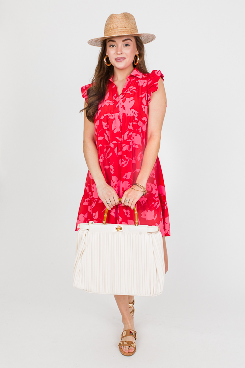 Floral Feels Dress, Red Mix