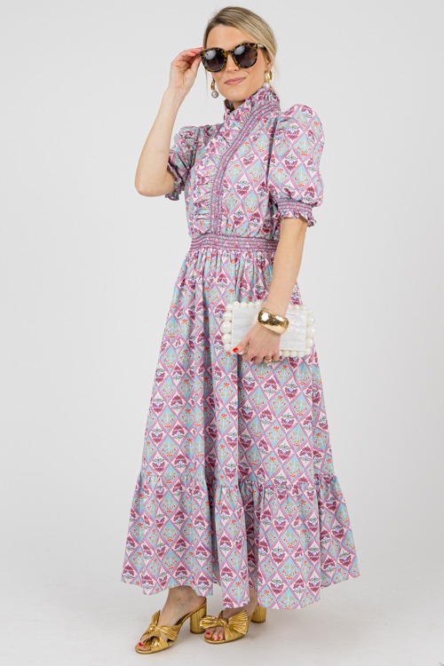 Paris Floral Ruffle Maxi