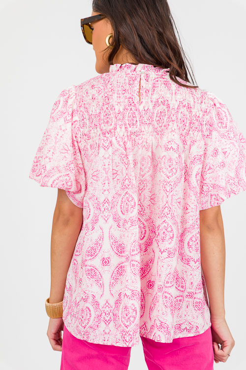 Ramone Blouse, Pink