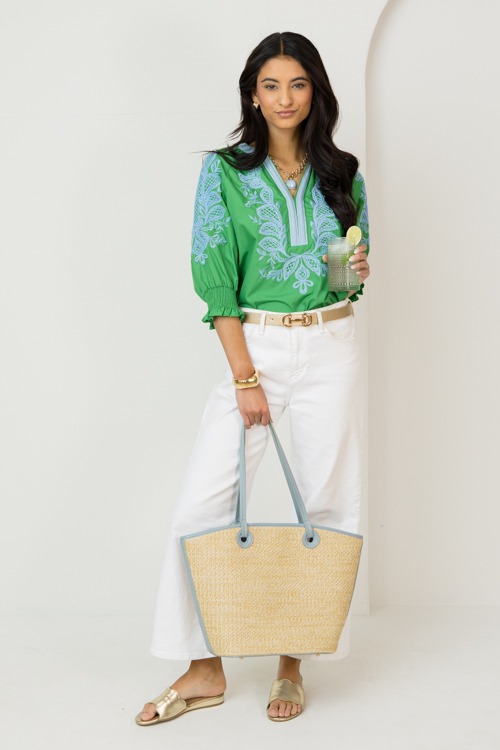 Eva Embroidery Blouse, Green - 0213-44.jpg