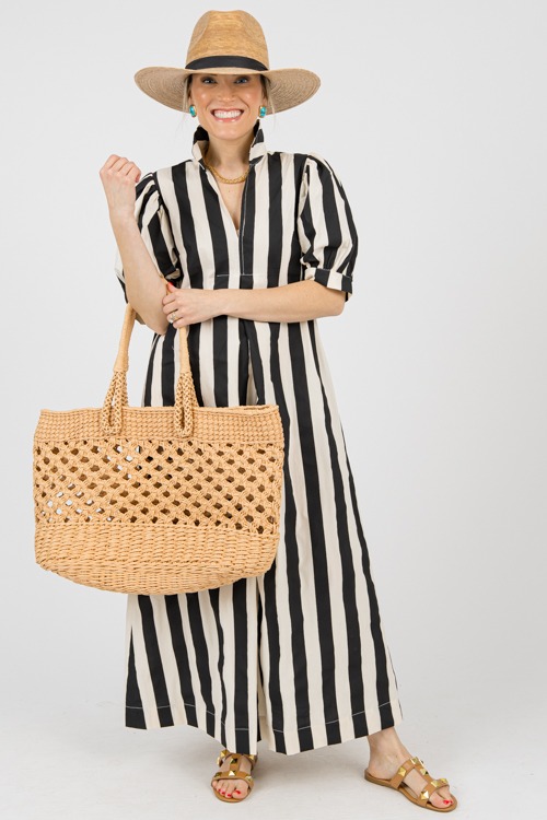 Sloan Stripe Maxi, Black