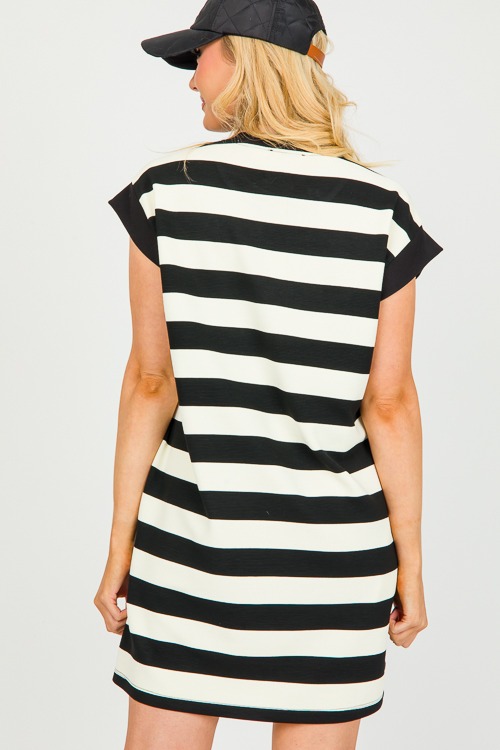 Stretchy Stripe Dress, Black - 0214-67.jpg