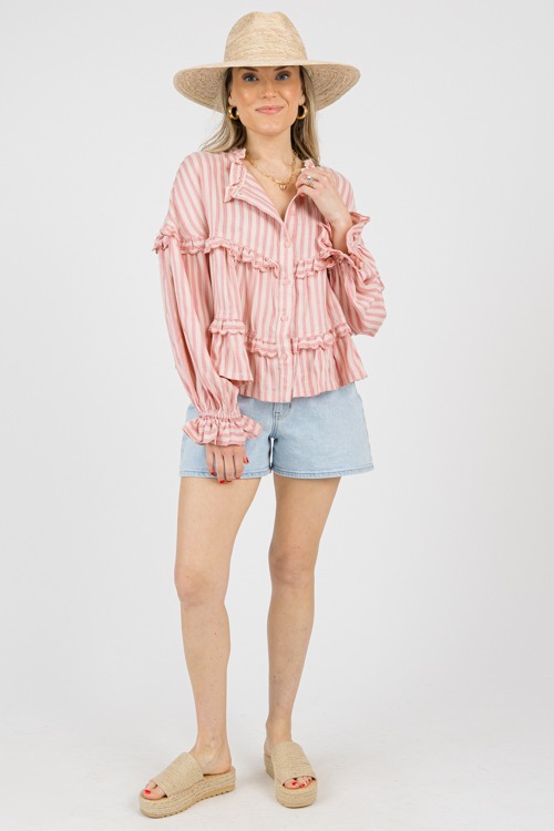 Stripe Scallop Trim Top, Blush - 0214-80.jpg