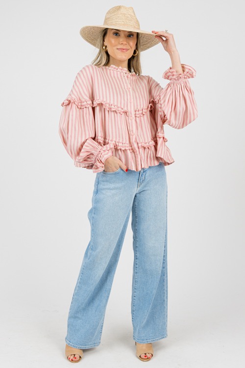 Stripe Scallop Trim Top, Blush - 0214-83.jpg