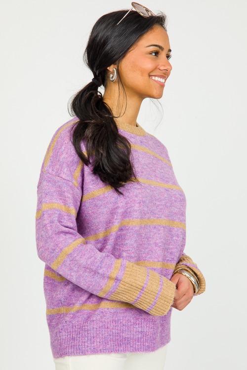 Eleanor Stripe Sweater, Lavender/Taupe - 0214-87.jpg