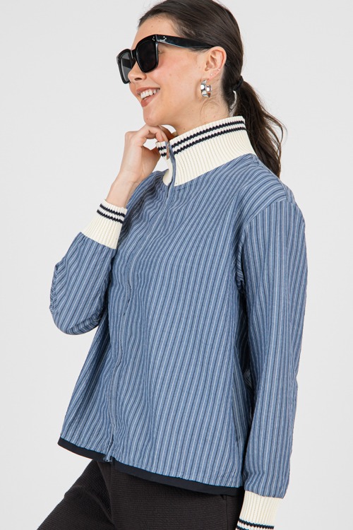 Striped Rib Trim Jacket - 0214-97.jpg