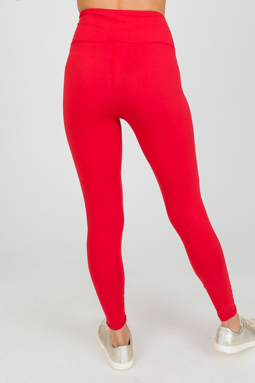 Butter Leggings, True Red