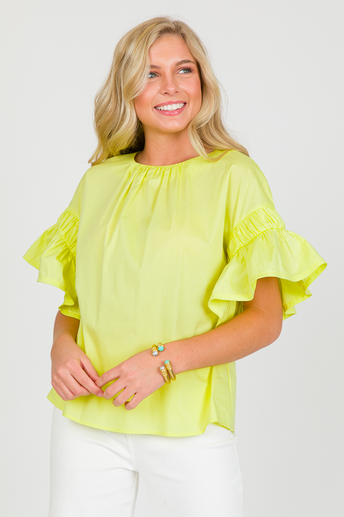 Limelight Poplin Top