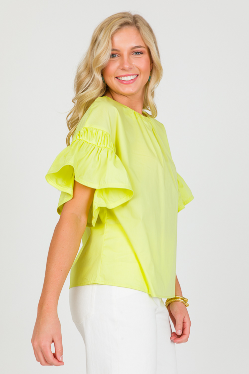 Limelight Poplin Top