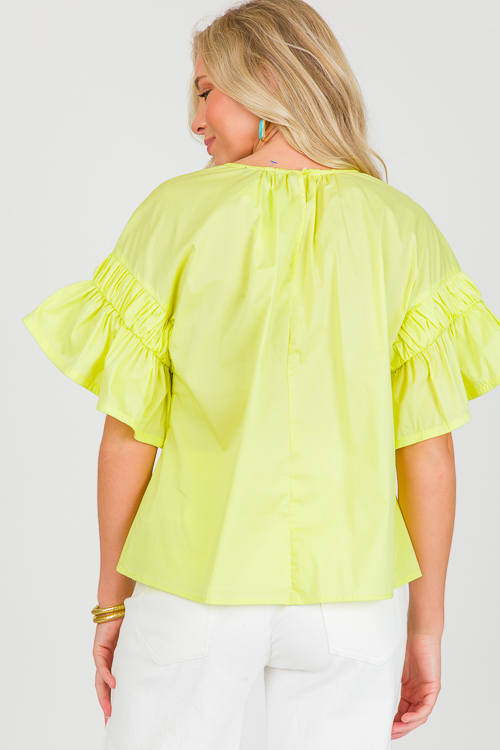 Limelight Poplin Top