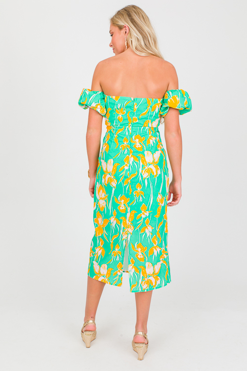 Bloom With A View Midi, Green