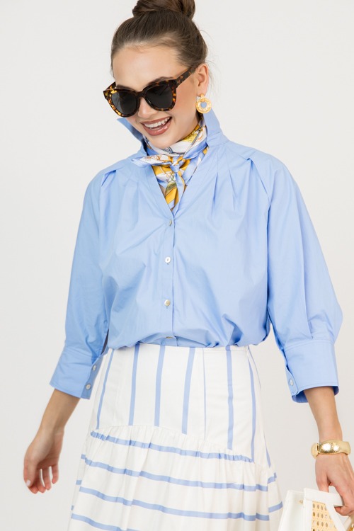 Tara Collared Button Down, Blue - 0216-73p.jpg