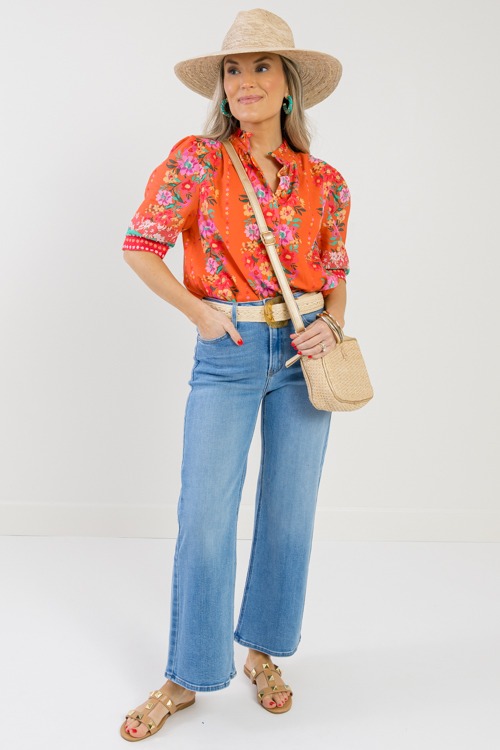 Floral Button Top, Orange Multi - 0217-151.jpg