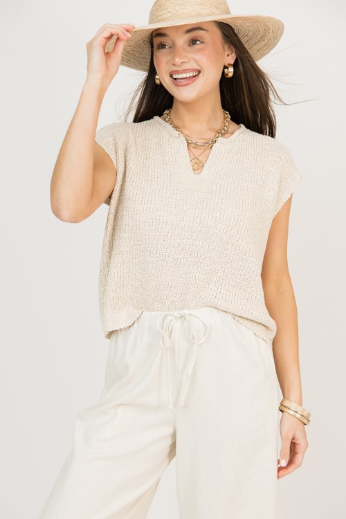 Notch Neck Sweater Top, Taupe - 0217-64.jpg