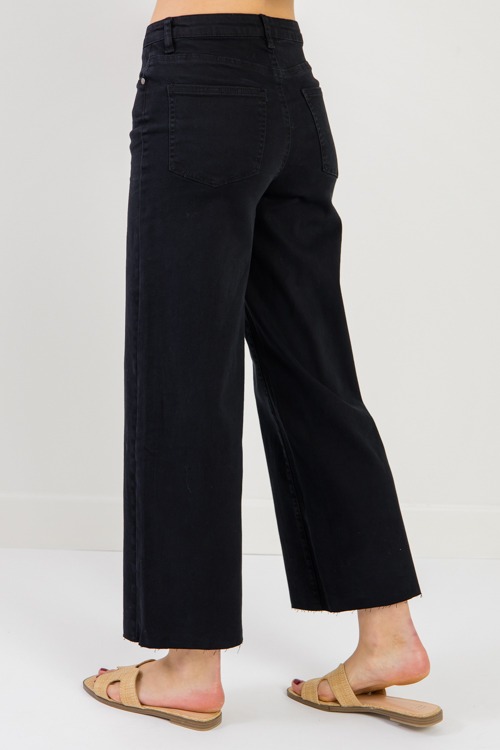 Raw Hem Wide Leg Pants, Black - 0217-87.jpg