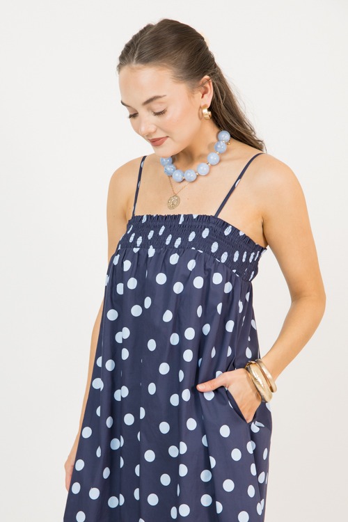 Acrylic Bead Necklace, Blue - 0218-23.jpg