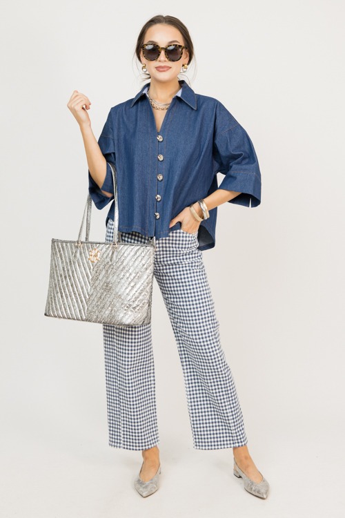 Gingham Barrel Jeans, Navy - 0218-93.jpg